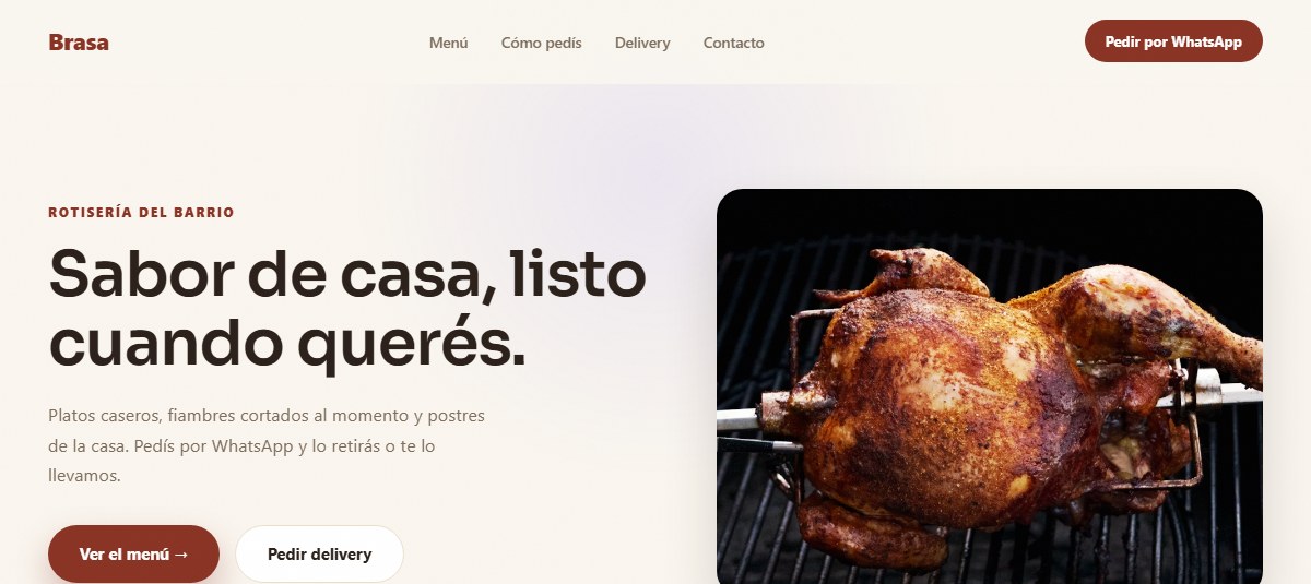 Captura de la demo para Rotiserías