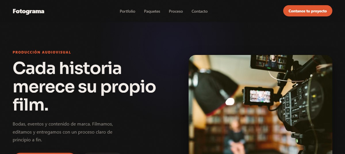 Captura de la demo para Videógrafos