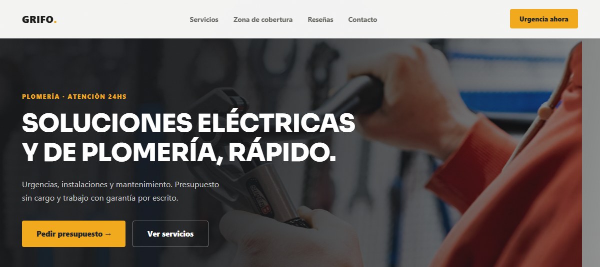 Captura de la demo para Plomeros