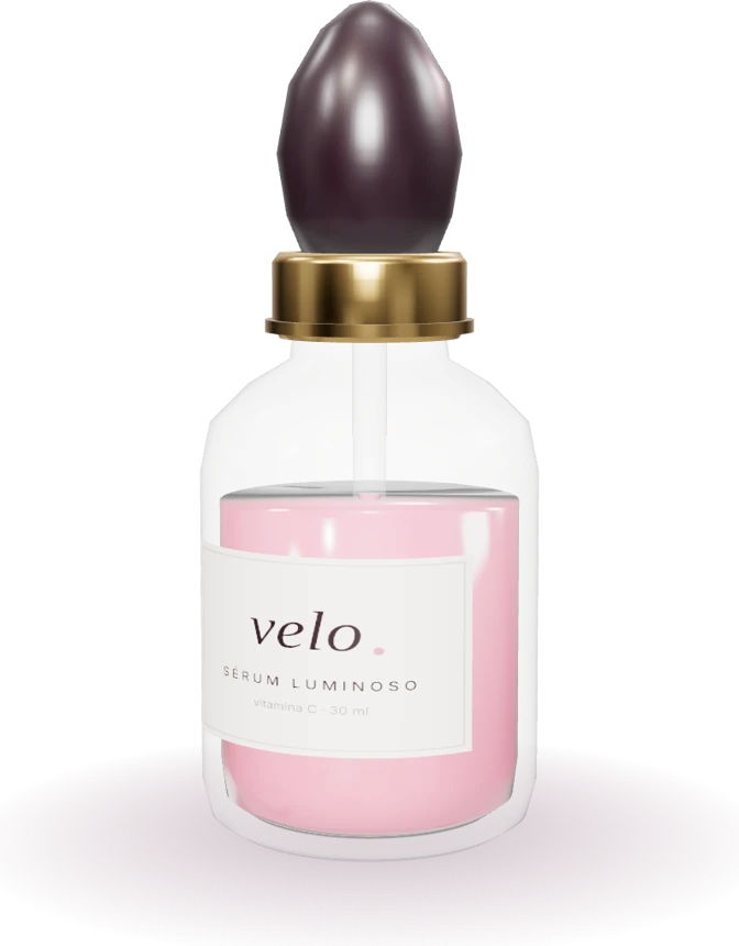 Frasco de sérum luminoso con gotero
